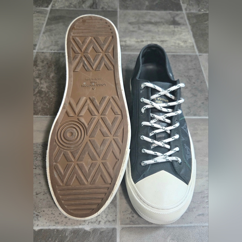 LOUIS VUITTON FOREVER TATTOO LEATHER SNEAKERS. - Picture 8 of 13